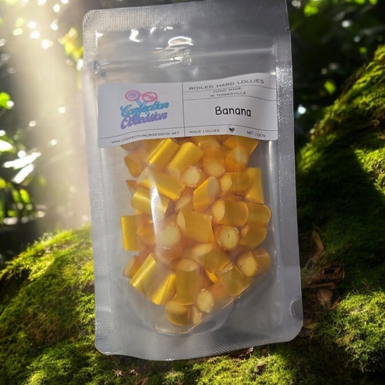 Banana Rock Lollies