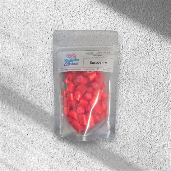 Raspberry Rock Lollies