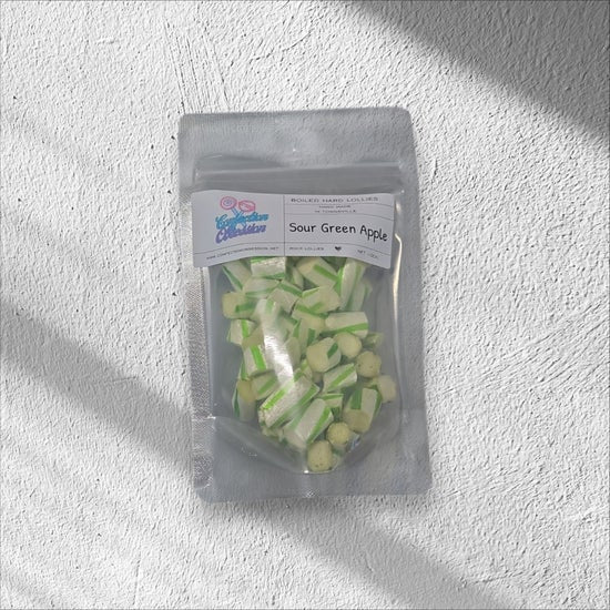 Sour Green Apple Rock Lollies
