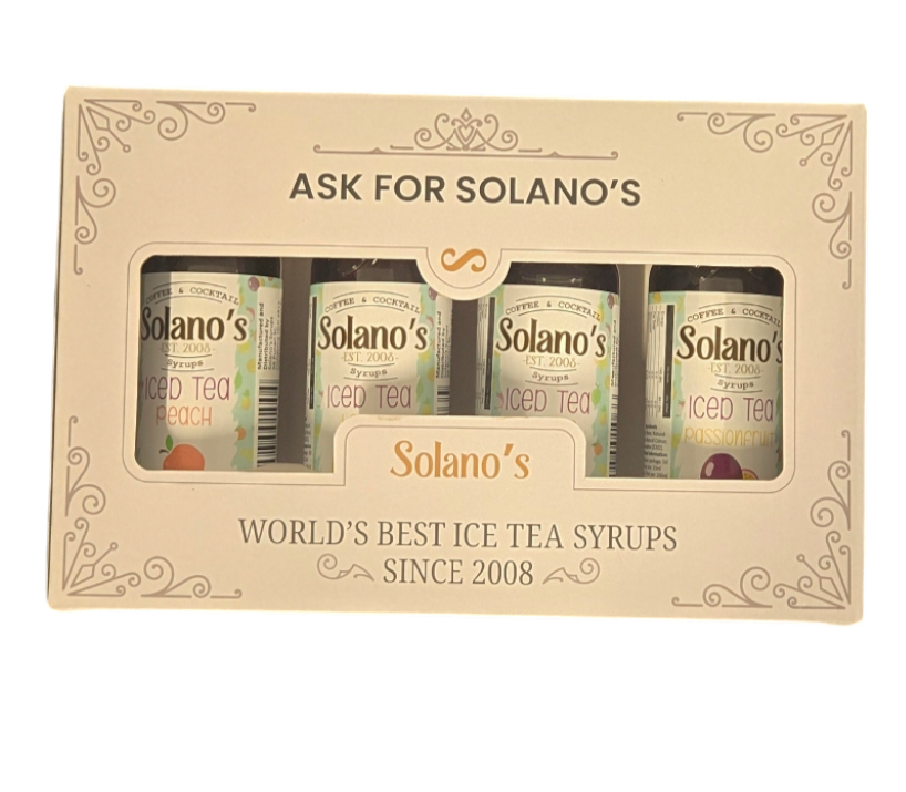 Solano's Syrup Quad for Iced Tea
