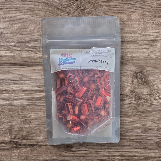 Strawberry  Rock Lollies